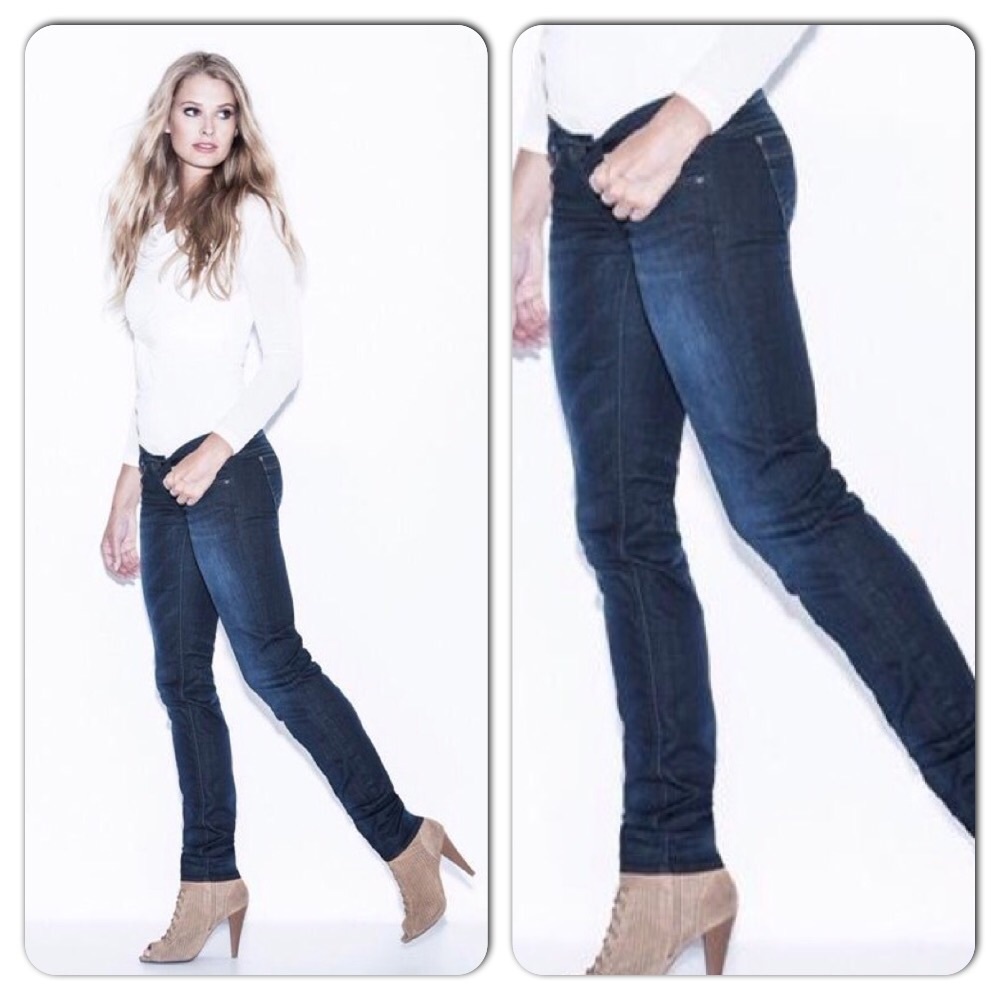 Distressed low rise colombian jeans slim fit 6